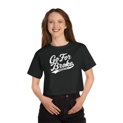 Champion Women's Baseball Logo Cropped T-Shirt