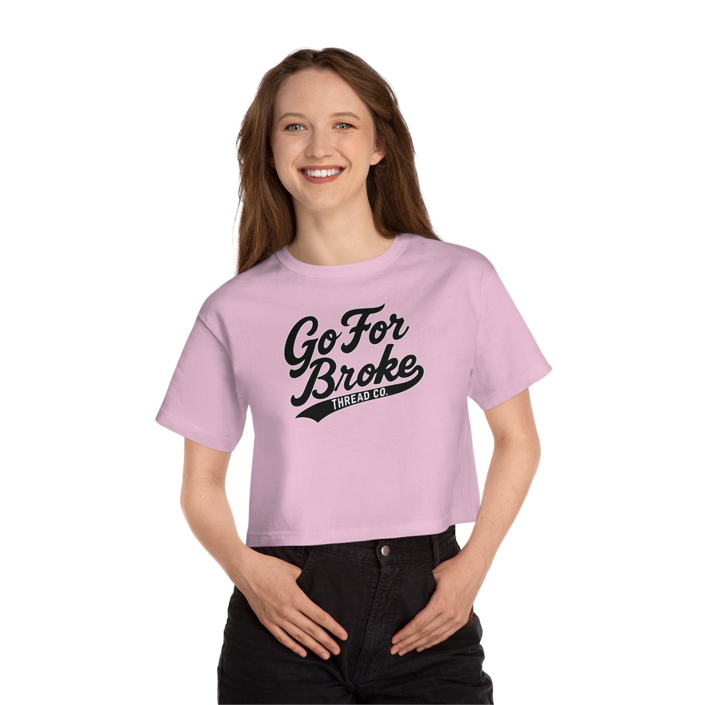 Champion Women's Baseball Logo Cropped T-Shirt