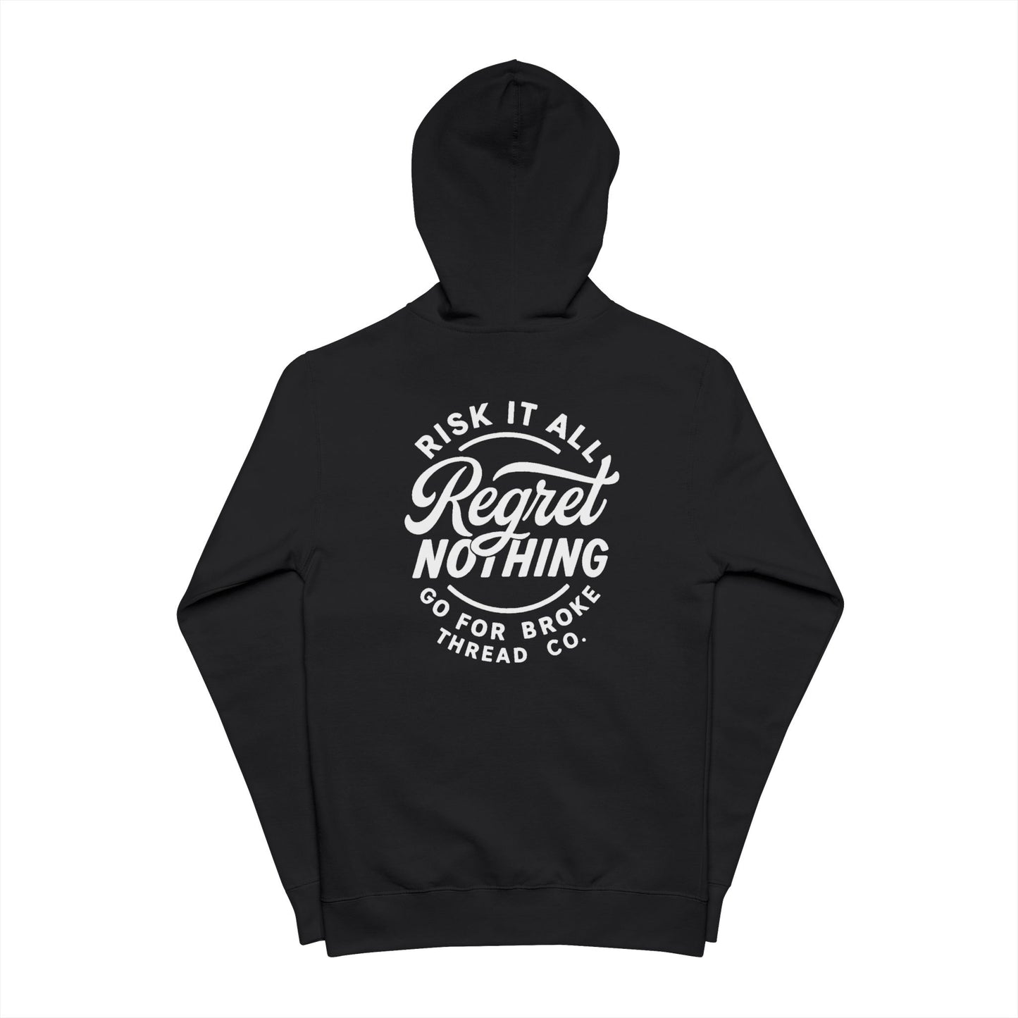 Go For Broke “Risk It All” Unisex Fleece Zip Up Hoodie