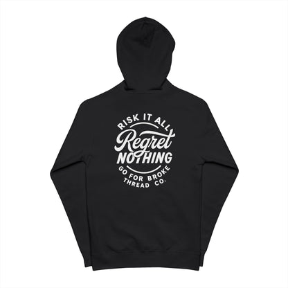 Go For Broke “Risk It All” Unisex Fleece Zip Up Hoodie