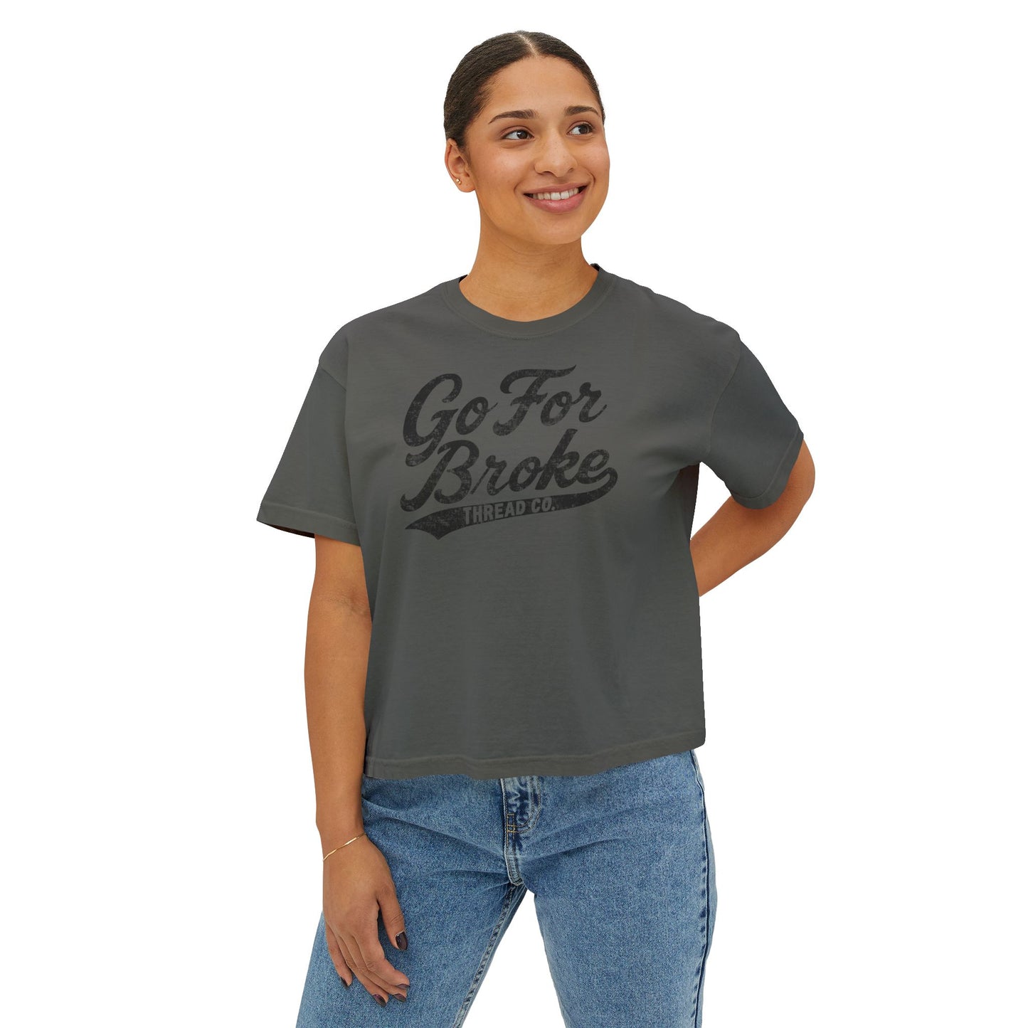 Women's Baseball Logo Boxy Tee