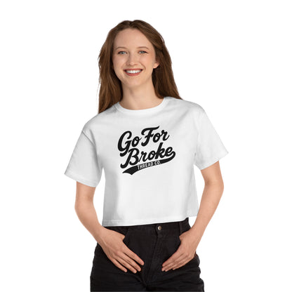 Champion Women's Baseball Logo Cropped T-Shirt