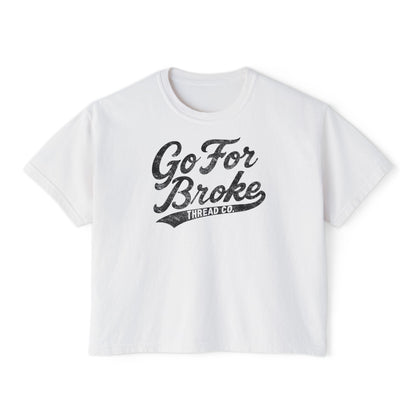 Women's Baseball Logo Boxy Tee