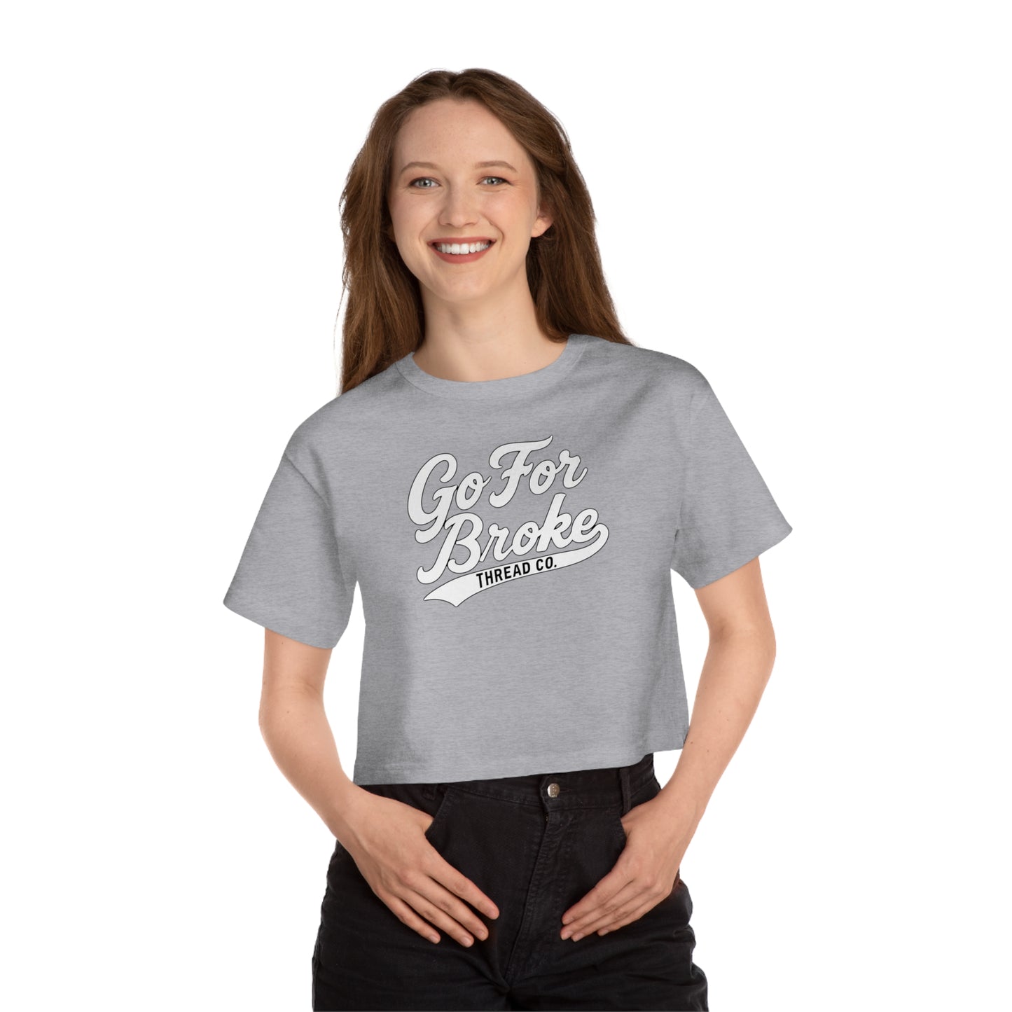 Champion Women's Baseball Logo Cropped T-Shirt