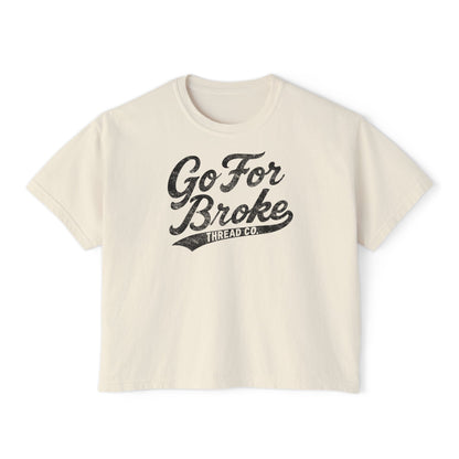 Women's Baseball Logo Boxy Tee