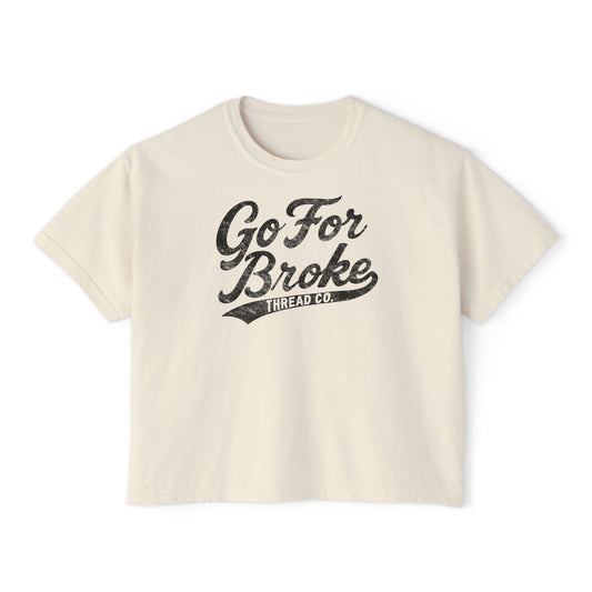 Women's Baseball Logo Boxy Tee